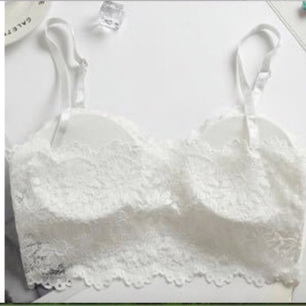 NEW! lace bralettes, fits chest sizes A-C, 1 bra - Picture 5 of 14